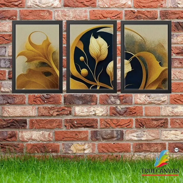 Black__Abstract_Canvas_Painting_Set_Of_3_Wall_Hanging_Frame_|_For_Home,_Living_Room_Gallery_&_Office,_Black,_Size_-_13.50_X_19.50_Inch,_Sf138