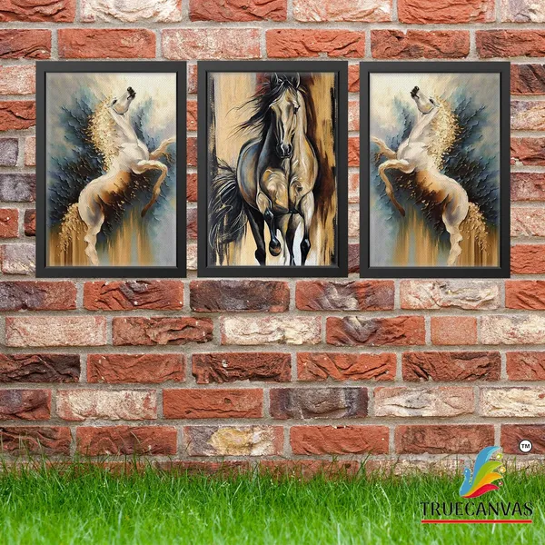 Black__Abstract_Canvas_Painting_Set_Of_3_Wall_Hanging_Frame_|_For_Home,_Living_Room_Gallery_&_Office,_Black,_Size_-_13.50_X_19.50_Inch,_Sf145