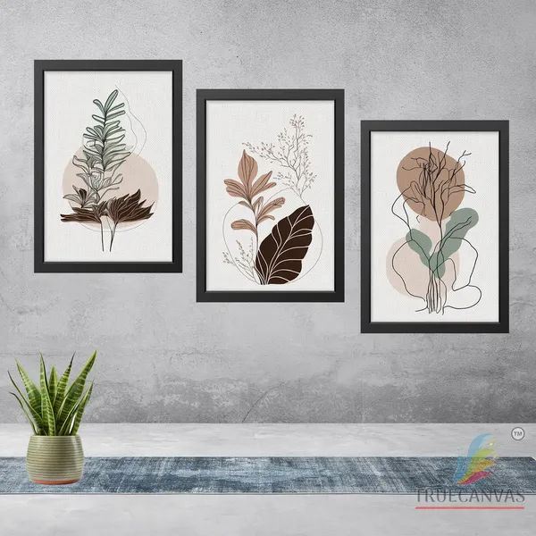 Black__Abstract_Canvas_Painting_Set_Of_3_Wall_Hanging_Frame_|_For_Home,_Living_Room_Gallery_&_Office,_Black,_Size_-_13.50_X_19.50_Inch,_Sf147
