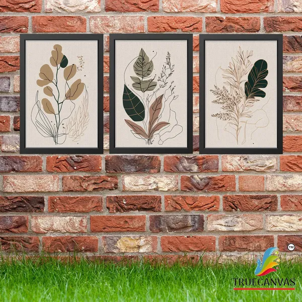 Black__Abstract_Canvas_Painting_Set_Of_3_Wall_Hanging_Frame_|_For_Home,_Living_Room_Gallery_&_Office,_Black,_Size_-_13.50_X_19.50_Inch,_Sf148