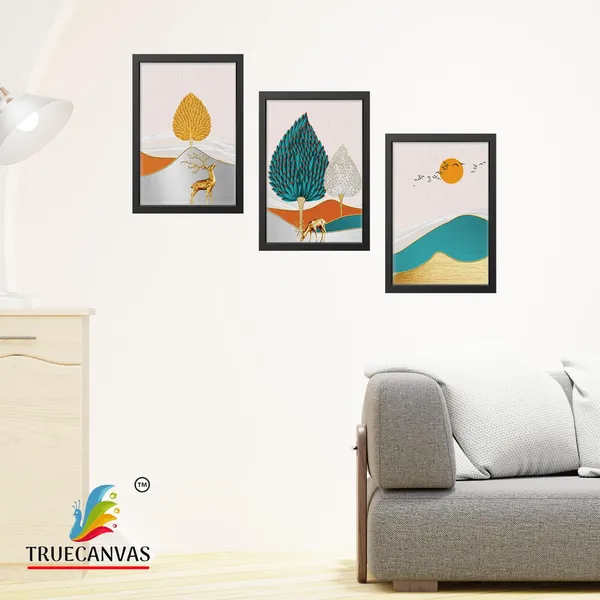 Black__Abstract_Canvas_Painting_Set_Of_3_Wall_Hanging_Frame_|_For_Home,_Living_Room_Gallery_&_Office,_Black,_Size_-_13.50_X_19.50_Inch,_Sf157