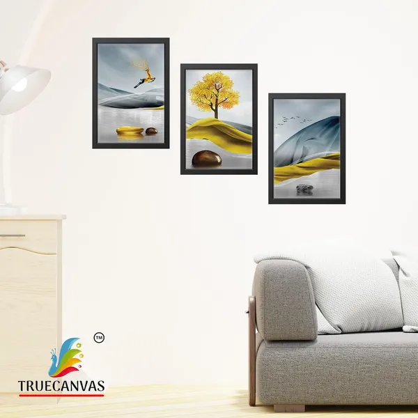 Black__Abstract_Canvas_Painting_Set_Of_3_Wall_Hanging_Frame_|_For_Home,_Living_Room_Gallery_&_Office,_Black,_Size_-_13.50_X_19.50_Inch,_Sf159