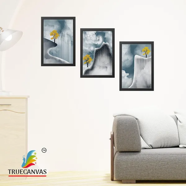 Black__Abstract_Canvas_Painting_Set_Of_3_Wall_Hanging_Frame_|_For_Home,_Living_Room_Gallery_&_Office,_Black,_Size_-_13.50_X_19.50_Inch,_Sf160