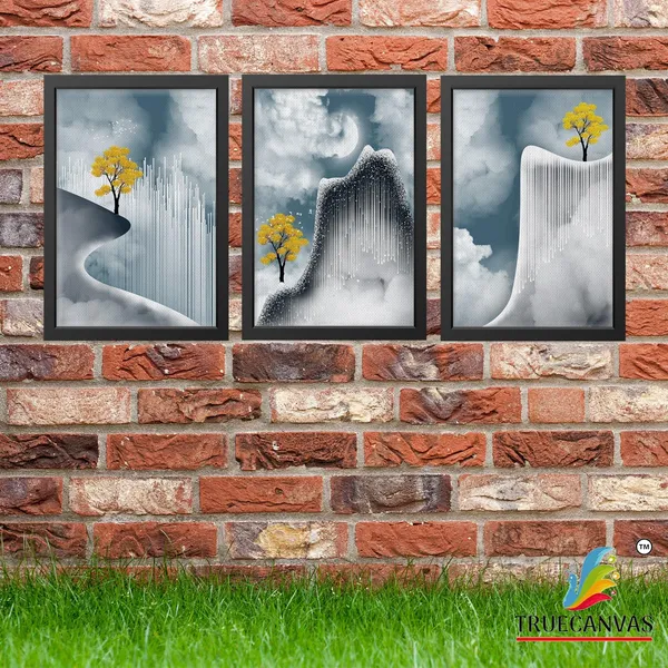 Black__Abstract_Canvas_Painting_Set_Of_3_Wall_Hanging_Frame_|_For_Home,_Living_Room_Gallery_&_Office,_Black,_Size_-_13.50_X_19.50_Inch,_Sf160