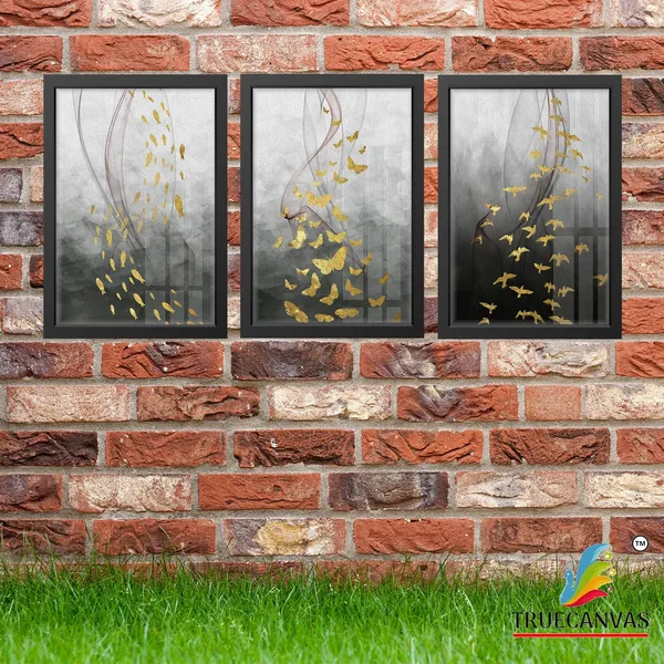 Black__Abstract_Canvas_Painting_Set_Of_3_Wall_Hanging_Frame_|_For_Home,_Living_Room_Gallery_&_Office,_Black,_Size_-_13.50_X_19.50_Inch,_Sf162