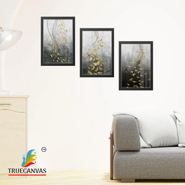 Black__Abstract_Canvas_Painting_Set_Of_3_Wall_Hanging_Frame_|_For_Home,_Living_Room_Gallery_&_Office,_Black,_Size_-_13.50_X_19.50_Inch,_Sf162