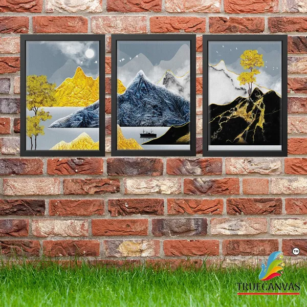Black__Abstract_Canvas_Painting_Set_Of_3_Wall_Hanging_Frame_|_For_Home,_Living_Room_Gallery_&_Office,_Black,_Size_-_13.50_X_19.50_Inch,_Sf163