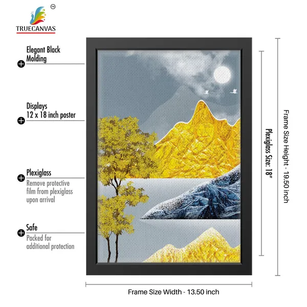 Black__Abstract_Canvas_Painting_Set_Of_3_Wall_Hanging_Frame_|_For_Home,_Living_Room_Gallery_&_Office,_Black,_Size_-_13.50_X_19.50_Inch,_Sf163