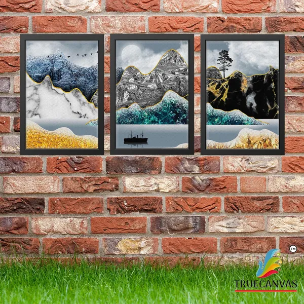 Black__Abstract_Canvas_Painting_Set_Of_3_Wall_Hanging_Frame_|_For_Home,_Living_Room_Gallery_&_Office,_Black,_Size_-_13.50_X_19.50_Inch,_Sf166