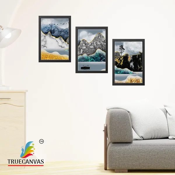 Black__Abstract_Canvas_Painting_Set_Of_3_Wall_Hanging_Frame_|_For_Home,_Living_Room_Gallery_&_Office,_Black,_Size_-_13.50_X_19.50_Inch,_Sf166