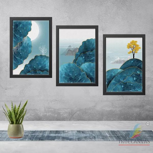 Black__Abstract_Canvas_Painting_Set_Of_3_Wall_Hanging_Frame_|_For_Home,_Living_Room_Gallery_&_Office,_Black,_Size_-_13.50_X_19.50_Inch,_Sf168
