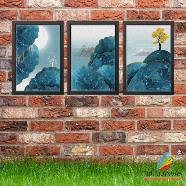 Black__Abstract_Canvas_Painting_Set_Of_3_Wall_Hanging_Frame_|_For_Home,_Living_Room_Gallery_&_Office,_Black,_Size_-_13.50_X_19.50_Inch,_Sf168
