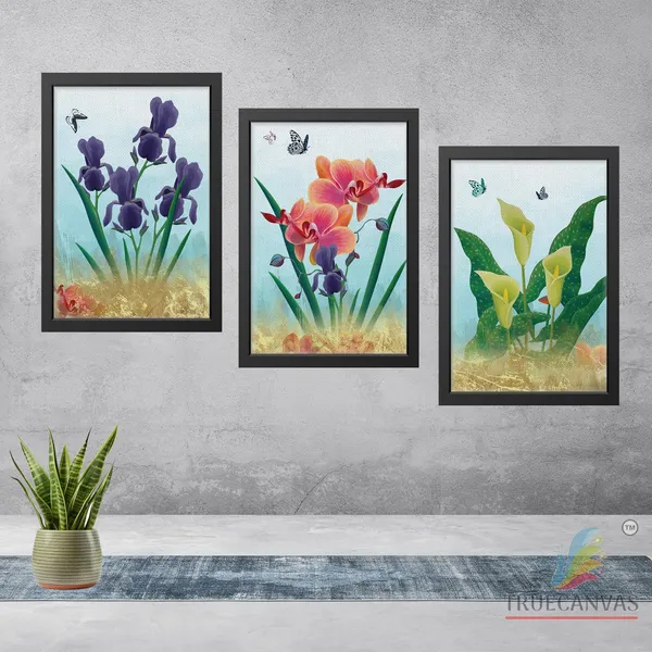 Black__Abstract_Canvas_Painting_Set_Of_3_Wall_Hanging_Frame_|_For_Home,_Living_Room_Gallery_&_Office,_Black,_Size_-_13.50_X_19.50_Inch,_Sf173