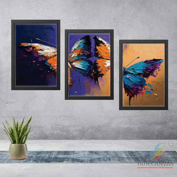 Black__Abstract_Canvas_Painting_Set_Of_3_Wall_Hanging_Frame_|_For_Home,_Living_Room_Gallery_&_Office,_Black,_Size_-_13.50_X_19.50_Inch,_Sf189