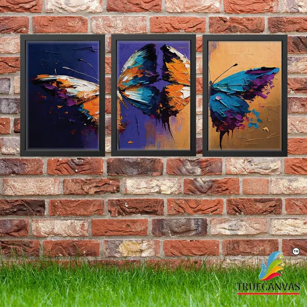 Black__Abstract_Canvas_Painting_Set_Of_3_Wall_Hanging_Frame_|_For_Home,_Living_Room_Gallery_&_Office,_Black,_Size_-_13.50_X_19.50_Inch,_Sf189
