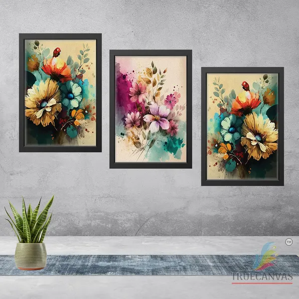 Black__Abstract_Canvas_Painting_Set_Of_3_Wall_Hanging_Frame_|_For_Home,_Living_Room_Gallery_&_Office,_Black,_Size_-_13.50_X_19.50_Inch,_Sf190