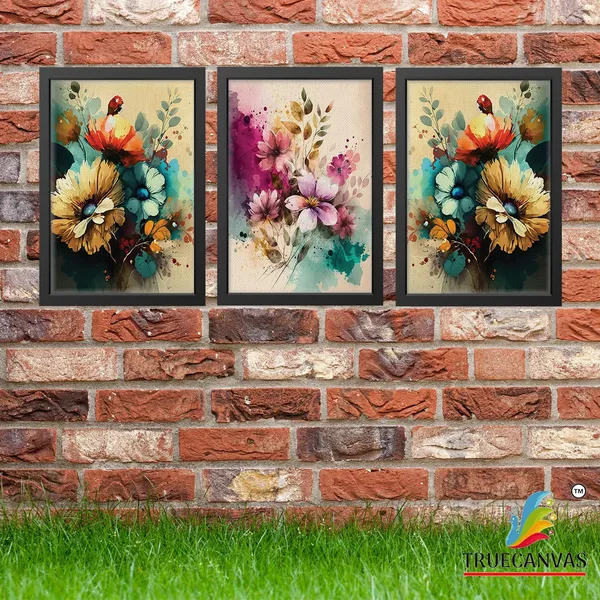 Black__Abstract_Canvas_Painting_Set_Of_3_Wall_Hanging_Frame_|_For_Home,_Living_Room_Gallery_&_Office,_Black,_Size_-_13.50_X_19.50_Inch,_Sf190