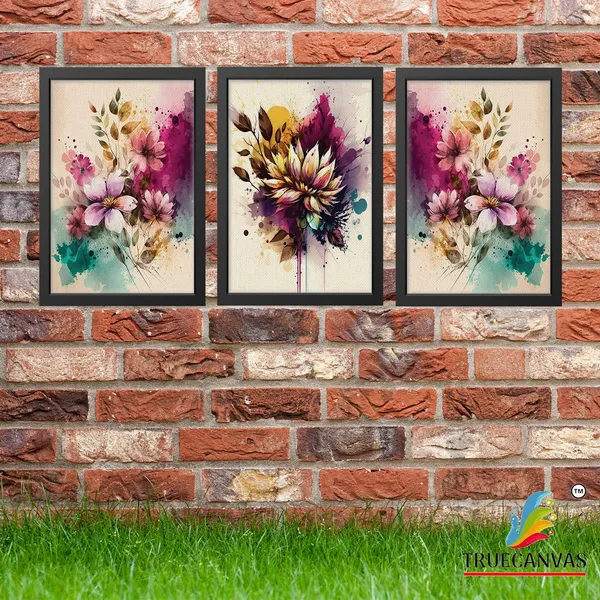 Black__Abstract_Canvas_Painting_Set_Of_3_Wall_Hanging_Frame_|_For_Home,_Living_Room_Gallery_&_Office,_Black,_Size_-_13.50_X_19.50_Inch,_Sf194