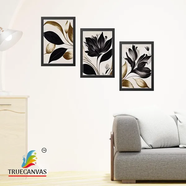 Black__Abstract_Canvas_Painting_Set_Of_3_Wall_Hanging_Frame_|_For_Home,_Living_Room_Gallery_&_Office,_Black,_Size_-_13.50_X_19.50_Inch,_Sf195