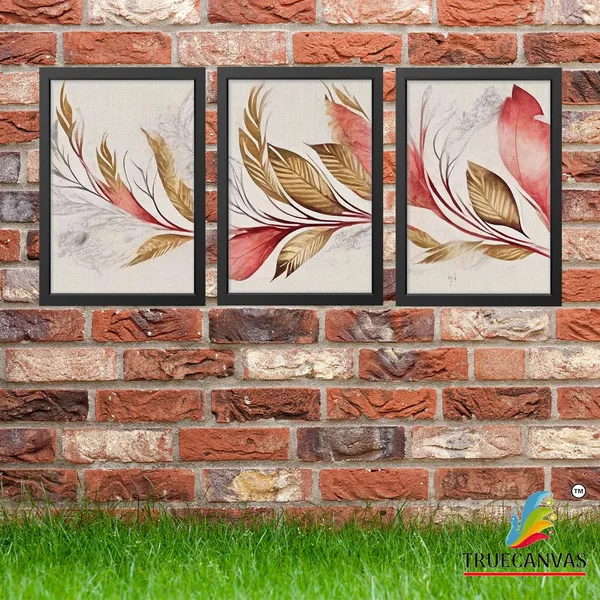 Black__Abstract_Canvas_Painting_Set_Of_3_Wall_Hanging_Frame_|_For_Home,_Living_Room_Gallery_&_Office,_Black,_Size_-_13.50_X_19.50_Inch,_Sf197