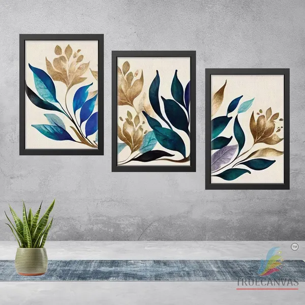 Black__Abstract_Canvas_Painting_Set_Of_3_Wall_Hanging_Frame_|_For_Home,_Living_Room_Gallery_&_Office,_Black,_Size_-_13.50_X_19.50_Inch,_Sf199