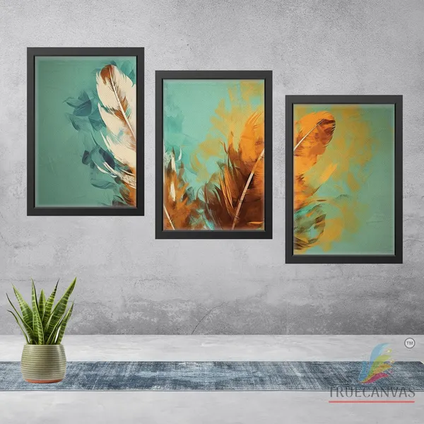 Black__Abstract_Canvas_Painting_Set_Of_3_Wall_Hanging_Frame_|_For_Home,_Living_Room_Gallery_&_Office,_Black,_Size_-_13.50_X_19.50_Inch,_Sf204