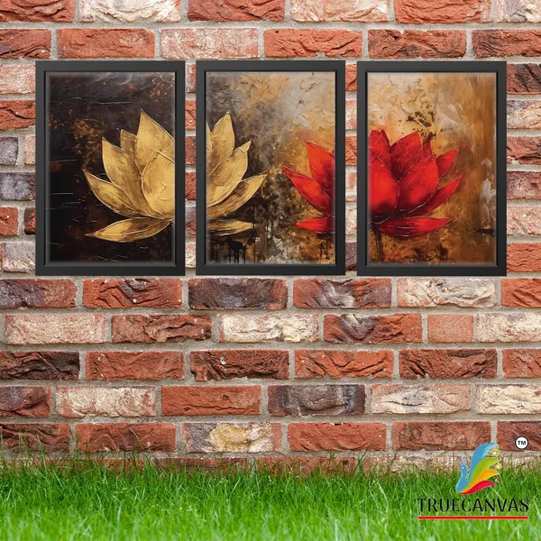 Black__Abstract_Canvas_Painting_Set_Of_3_Wall_Hanging_Frame_|_For_Home,_Living_Room_Gallery_&_Office,_Black,_Size_-_13.50_X_19.50_Inch,_Sf205