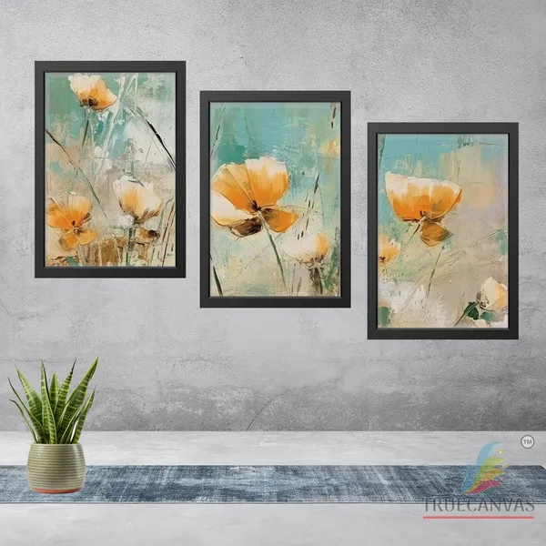 Black__Abstract_Canvas_Painting_Set_Of_3_Wall_Hanging_Frame_|_For_Home,_Living_Room_Gallery_&_Office,_Black,_Size_-_13.50_X_19.50_Inch,_Sf207