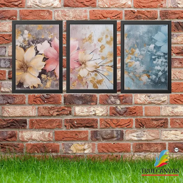 Black__Abstract_Canvas_Painting_Set_Of_3_Wall_Hanging_Frame_|_For_Home,_Living_Room_Gallery_&_Office,_Black,_Size_-_13.50_X_19.50_Inch,_Sf208