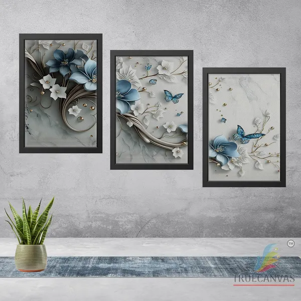 Black__Abstract_Canvas_Painting_Set_Of_3_Wall_Hanging_Frame_|_For_Home,_Living_Room_Gallery_&_Office,_Black,_Size_-_13.50_X_19.50_Inch,_Sf213