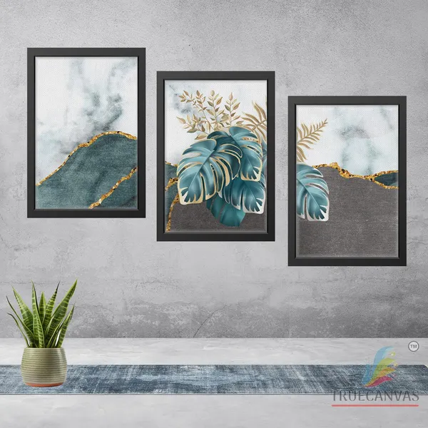 Black__Abstract_Canvas_Painting_Set_Of_3_Wall_Hanging_Frame_|_For_Home,_Living_Room_Gallery_&_Office,_Black,_Size_-_13.50_X_19.50_Inch,_Sf214