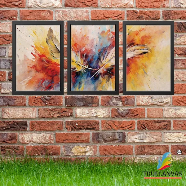 Black__Abstract_Canvas_Painting_Set_Of_3_Wall_Hanging_Frame_|_For_Home,_Living_Room_Gallery_&_Office,_Black,_Size_-_13.50_X_19.50_Inch,_Sf215