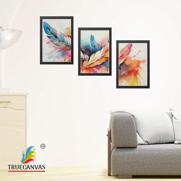 Black__Abstract_Canvas_Painting_Set_Of_3_Wall_Hanging_Frame_|_For_Home,_Living_Room_Gallery_&_Office,_Black,_Size_-_13.50_X_19.50_Inch,_Sf218