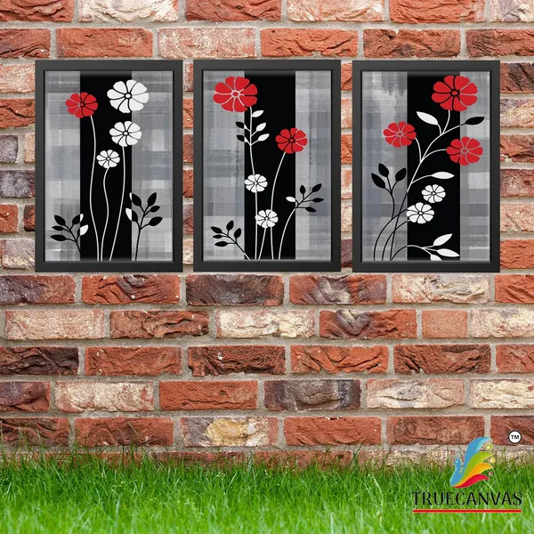 Black__Abstract_Canvas_Painting_Set_Of_3_Wall_Hanging_Frame_|_For_Home,_Living_Room_Gallery_&_Office,_Black,_Size_-_13.50_X_19.50_Inch,_Sf219