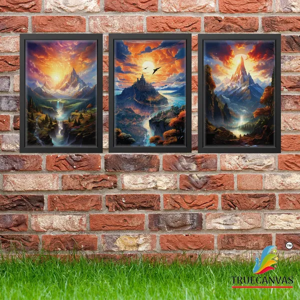 Black__Abstract_Canvas_Painting_Set_Of_3_Wall_Hanging_Frame_|_For_Home,_Living_Room_Gallery_&_Office,_Black,_Size_-_13.50_X_19.50_Inch,_Sf220
