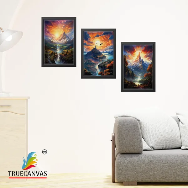 Black__Abstract_Canvas_Painting_Set_Of_3_Wall_Hanging_Frame_|_For_Home,_Living_Room_Gallery_&_Office,_Black,_Size_-_13.50_X_19.50_Inch,_Sf220