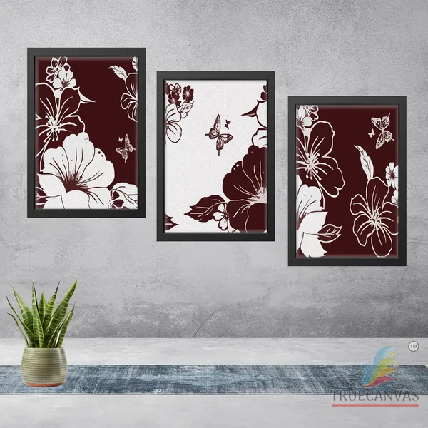 Black__Abstract_Canvas_Painting_Set_Of_3_Wall_Hanging_Frame_|_For_Home,_Living_Room_Gallery_&_Office,_Black,_Size_-_13.50_X_19.50_Inch,_Sf228