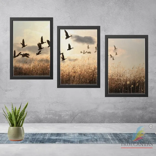 Black__Abstract_Canvas_Painting_Set_Of_3_Wall_Hanging_Frame_|_For_Home,_Living_Room_Gallery_&_Office,_Black,_Size_-_13.50_X_19.50_Inch,_Sf231