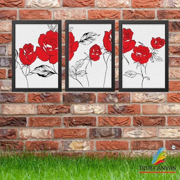 Black__Abstract_Canvas_Painting_Set_Of_3_Wall_Hanging_Frame_|_For_Home,_Living_Room_Gallery_&_Office,_Black,_Size_-_13.50_X_19.50_Inch,_Sf232