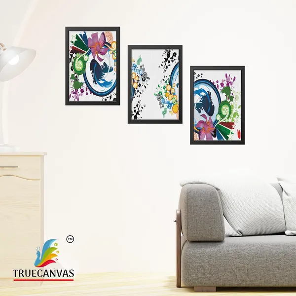 Black__Abstract_Canvas_Painting_Set_Of_3_Wall_Hanging_Frame_|_For_Home,_Living_Room_Gallery_&_Office,_Black,_Size_-_13.50_X_19.50_Inch,_Sf238