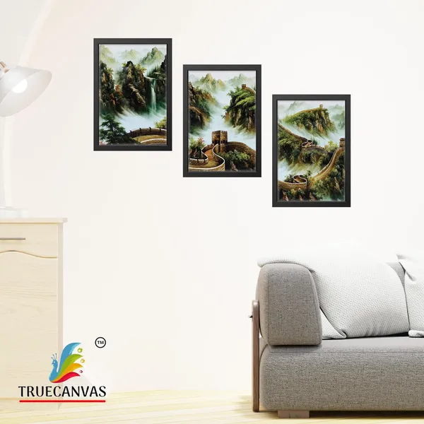 Black__Abstract_Canvas_Painting_Set_Of_3_Wall_Hanging_Frame_|_For_Home,_Living_Room_Gallery_&_Office,_Black,_Size_-_13.50_X_19.50_Inch,_Sf241