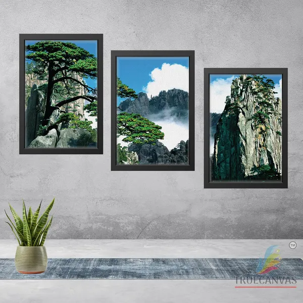Black__Abstract_Canvas_Painting_Set_Of_3_Wall_Hanging_Frame_|_For_Home,_Living_Room_Gallery_&_Office,_Black,_Size_-_13.50_X_19.50_Inch,_Sf244