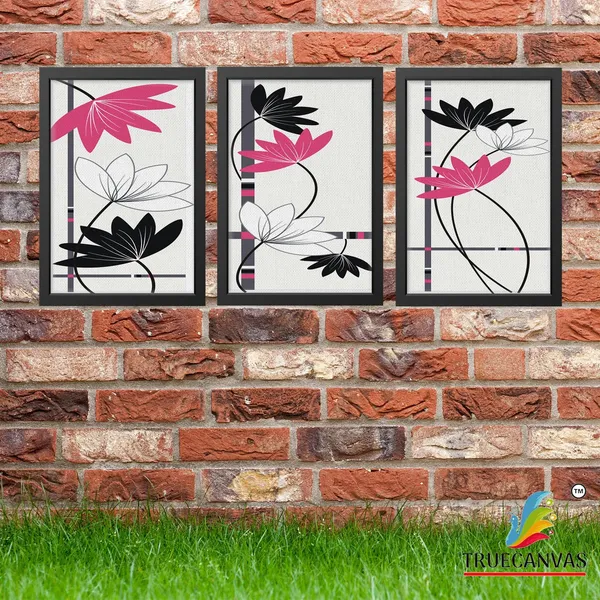 Black__Abstract_Canvas_Painting_Set_Of_3_Wall_Hanging_Frame_|_For_Home,_Living_Room_Gallery_&_Office,_Black,_Size_-_13.50_X_19.50_Inch,_Sf246
