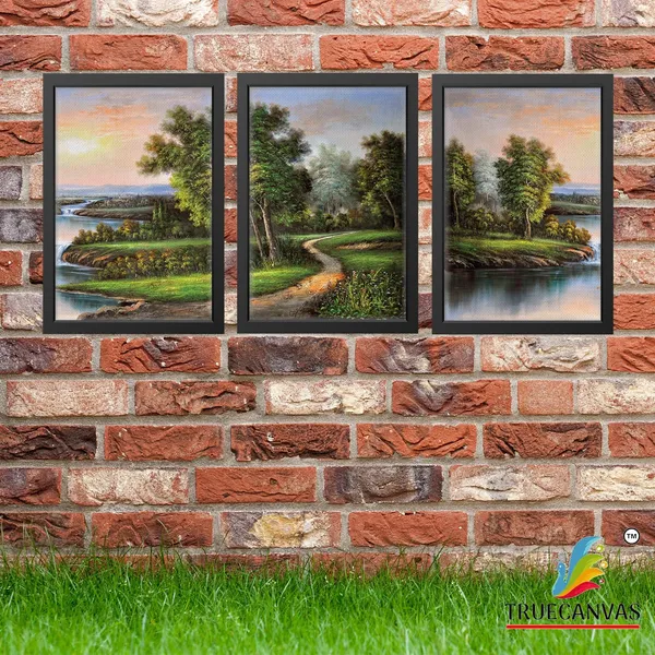 Black__Abstract_Canvas_Painting_Set_Of_3_Wall_Hanging_Frame_|_For_Home,_Living_Room_Gallery_&_Office,_Black,_Size_-_13.50_X_19.50_Inch,_Sf249