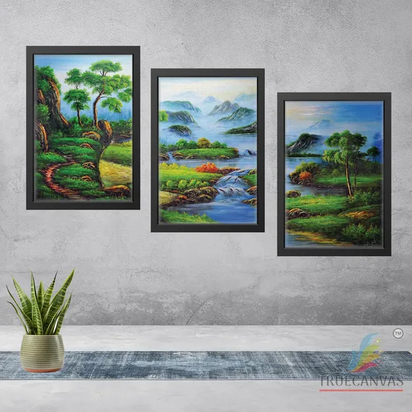 Black__Abstract_Canvas_Painting_Set_Of_3_Wall_Hanging_Frame_|_For_Home,_Living_Room_Gallery_&_Office,_Black,_Size_-_13.50_X_19.50_Inch,_Sf251