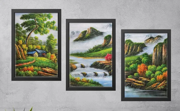 Black__Abstract_Canvas_Painting_Set_Of_3_Wall_Hanging_Frame_|_For_Home,_Living_Room_Gallery_&_Office,_Black,_Size_-_13.50_X_19.50_Inch,_Sf252