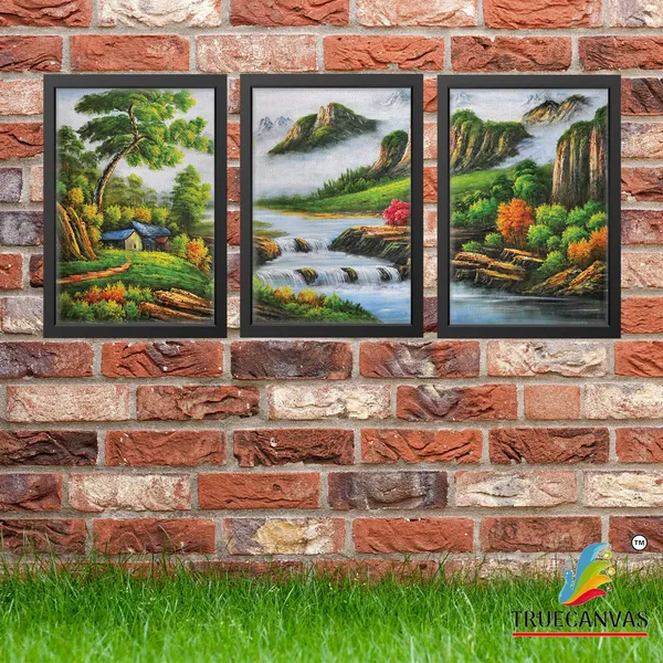 Black__Abstract_Canvas_Painting_Set_Of_3_Wall_Hanging_Frame_|_For_Home,_Living_Room_Gallery_&_Office,_Black,_Size_-_13.50_X_19.50_Inch,_Sf252