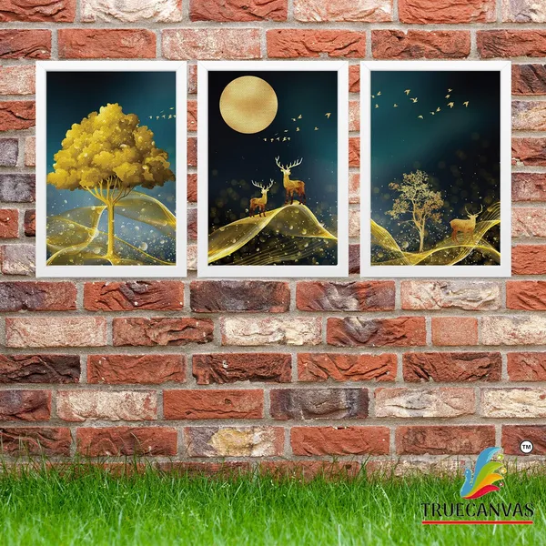 White__Abstract_Canvas_Painting_Set_Of_3_Wall_Hanging_Frame_|_For_Home,_Living_Room_Gallery_&_Office,_White,_Size_13.50_X_19.50_Inch,_Sf007