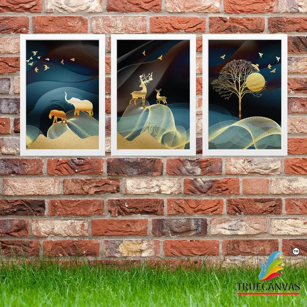 White__Abstract_Canvas_Painting_Set_Of_3_Wall_Hanging_Frame_|_For_Home,_Living_Room_Gallery_&_Office,_White,_Size_13.50_X_19.50_Inch,_Sf011