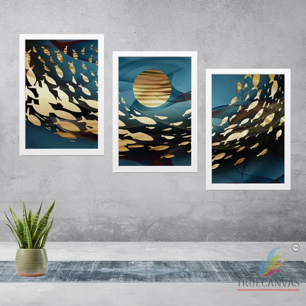White__Abstract_Canvas_Painting_Set_Of_3_Wall_Hanging_Frame_|_For_Home,_Living_Room_Gallery_&_Office,_White,_Size_13.50_X_19.50_Inch,_Sf018